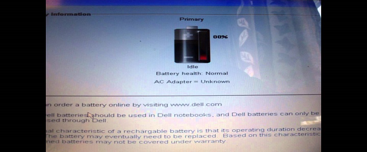 Dell Laptop Battery Not Charging