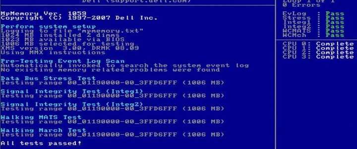 Dell Memory Test
