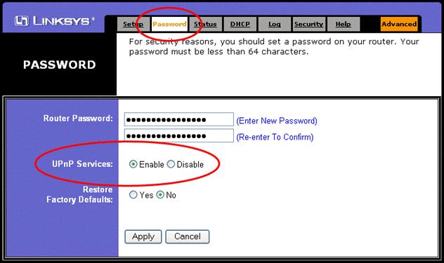 Enable UPnP On Router