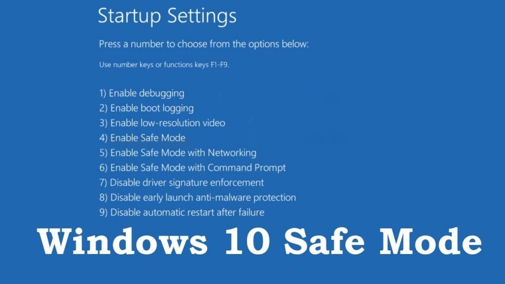 Start Windows 10 in Safe Mode