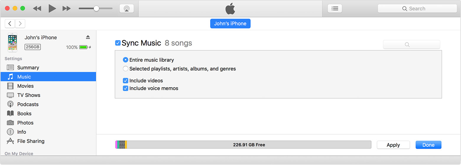 Sync iPhone to iTunes