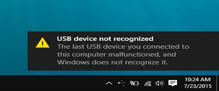 Windows 10 USB Not Working