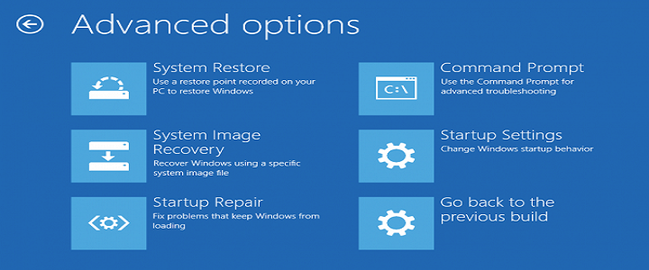 advanced boot options Windows 10