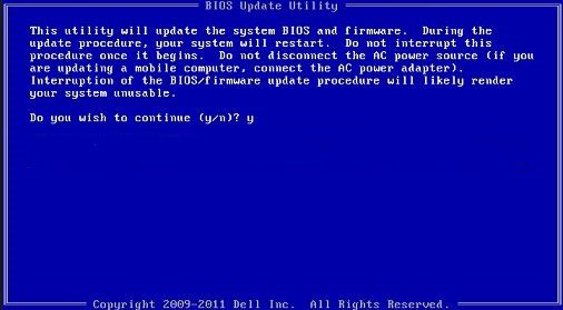 dell bios update