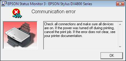 epson communication error