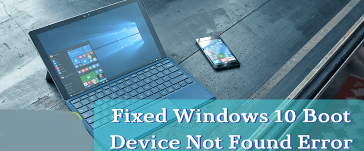 no bootable device windows 10