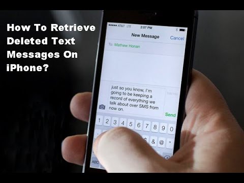 retreive deleted message on iphone