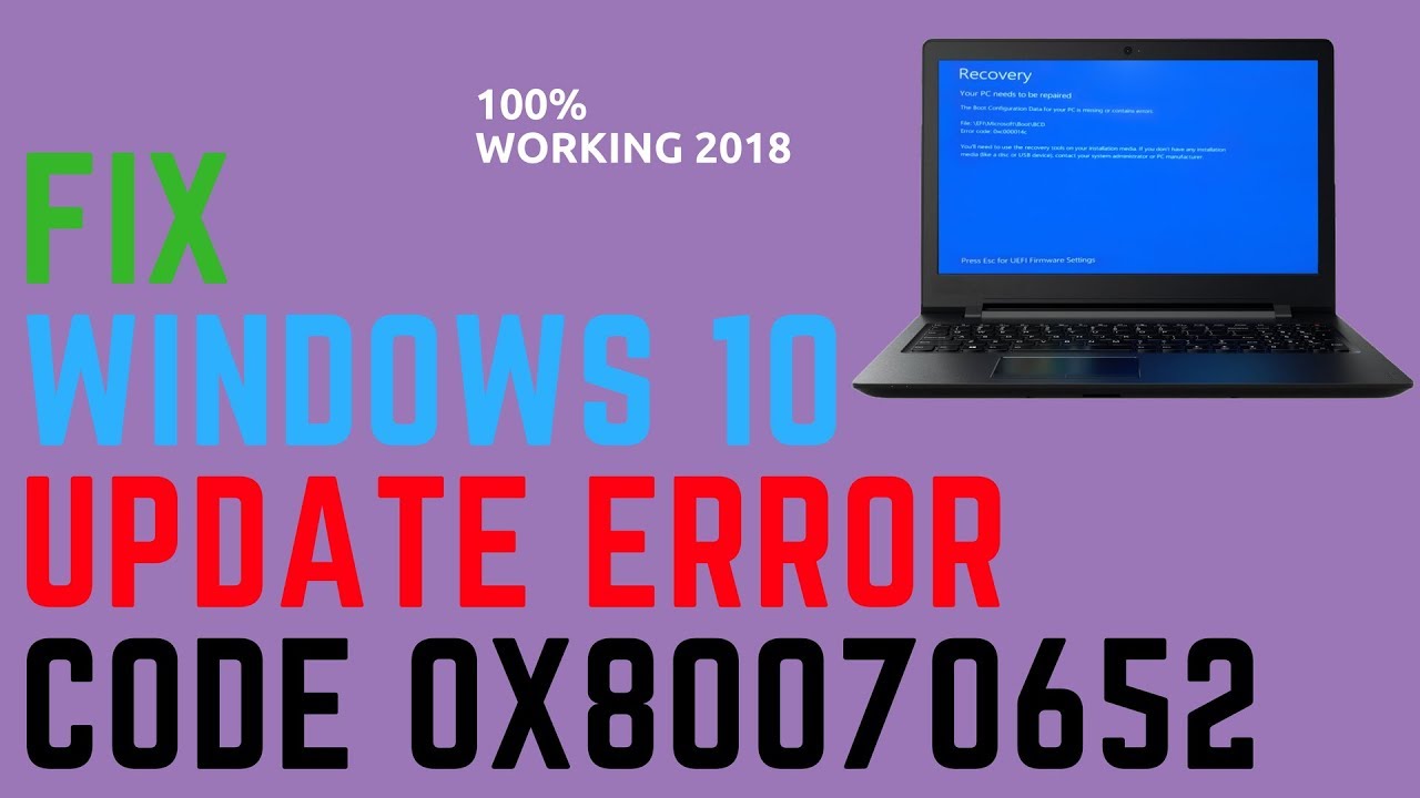 Error Code 0x80070652