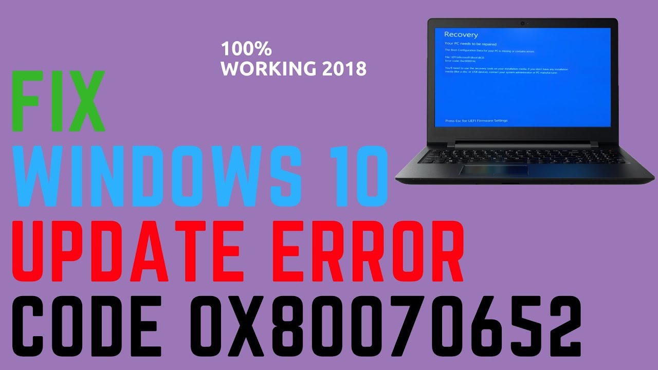 Troubleshoot Windows Update Error Code 0x80070652 Tech Support