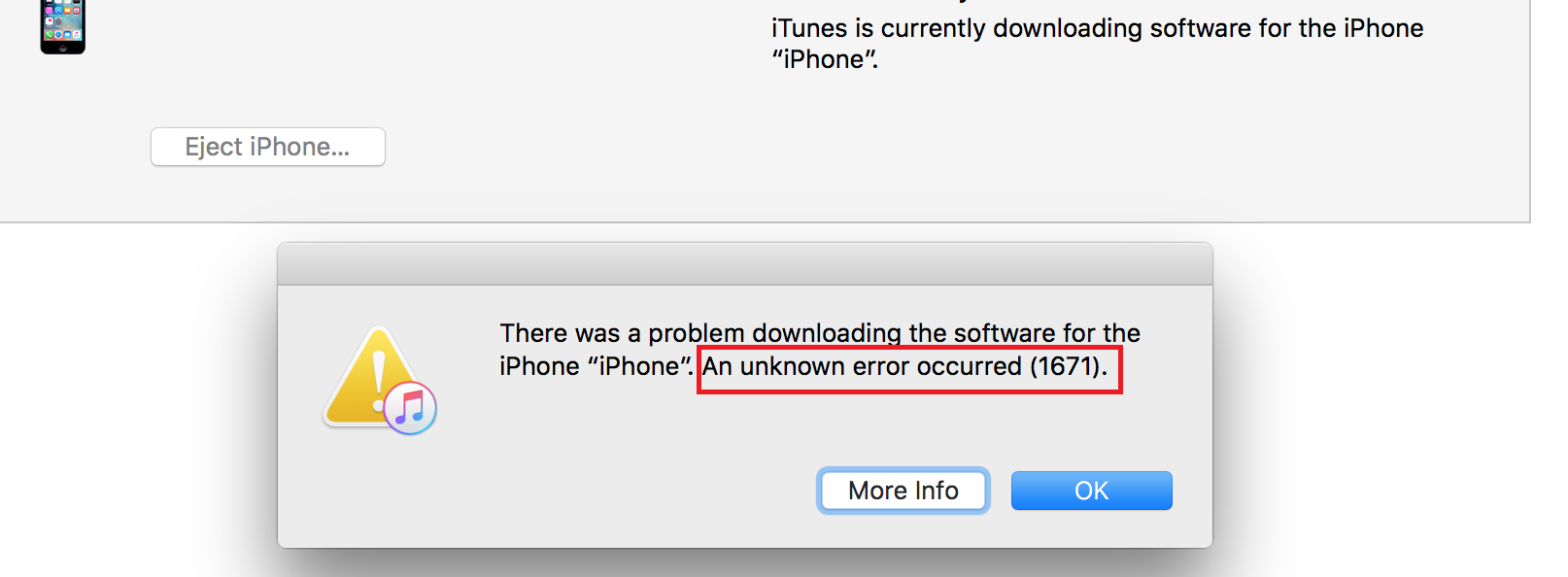  error 1671 iTunes