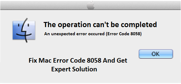 mac error code 8058