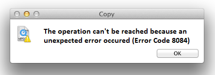mac error code 8084