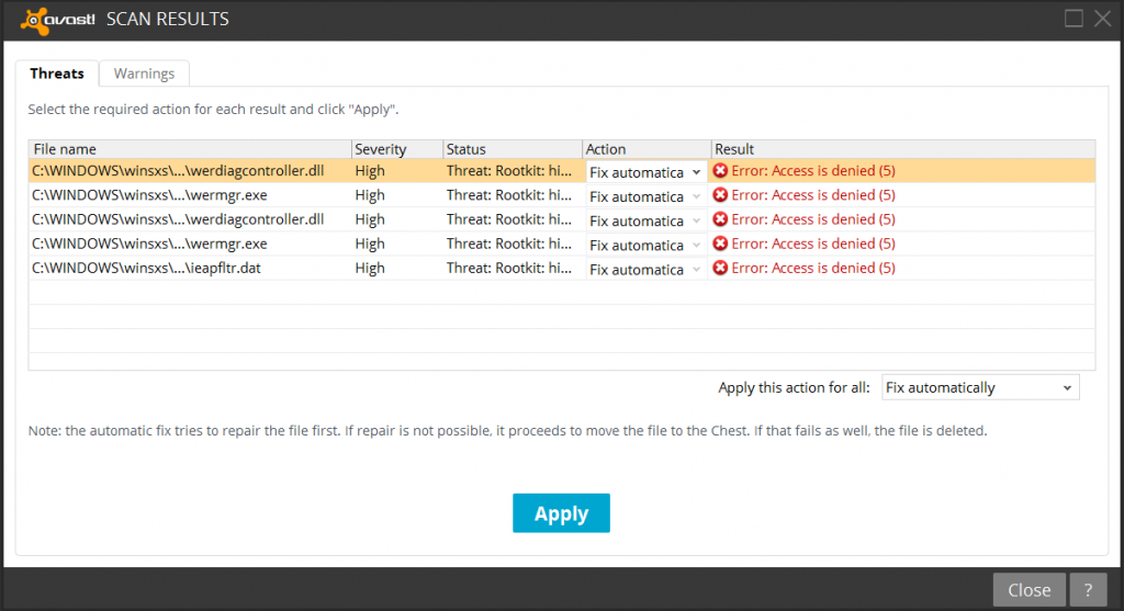 Avast Error Access Is Denied (5)