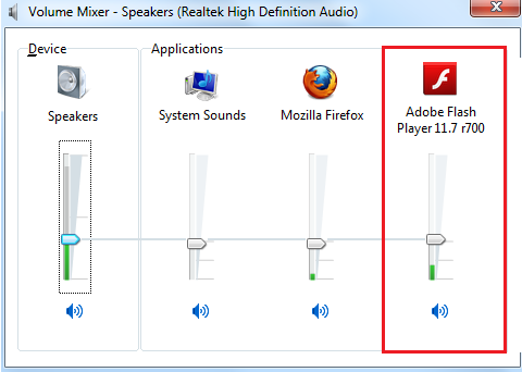 Adobe Flash Player No Sound