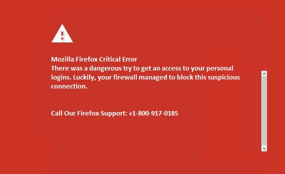 Mozilla Firefox Critical Error